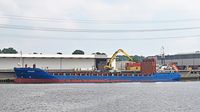 SONORO, General Cargo Ship, IMO 9199397, am 01.06.2024 beim Lehmannkai 2 Lübeck