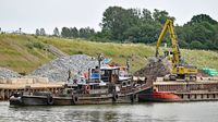 Nordostsee-Kanal. Ausbau der Oststrecke 06.06.2024. Schubboot ORCA