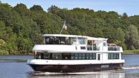 Fahrgastschiff HANSE am 20.06.2024 unweit Dummersdorfer Ufer Lübeck