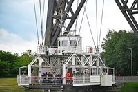 Schwebefähre bei der Rendsburger Hochbrücke am 06.06.2024