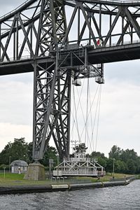 Schwebefähre bei der Rendsburger Hochbrücke am 06.06.2024