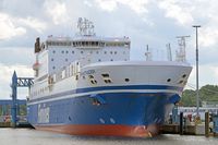 FINNTRADER (Finnlines, IMO 9017769) am 08.07.2024 in Lübeck-Travemünde