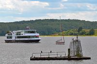 HANSE am 08.07.2024 auf der TRAVE unweit Lübeck-Travemünde