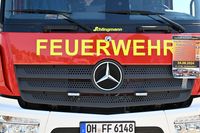 Feuerwehr-Fahrzeug OH-FF 6148 am 20.07.2024 beim Tag der Küstenwache in Neustadt / Holstein