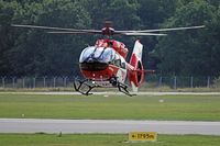 Airbus Helicopters H145 von der DRF Luftrettung (D-HXFF) am 14.08.2024 beim Flughafen Lübeck-Blankensee