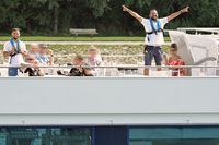 Fahrgastschiff HANSA am 19.08.2024 in Lübeck-Travemünde