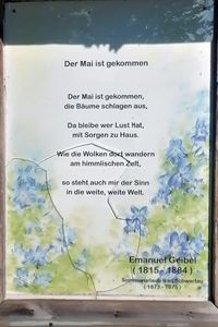 Zum Gedenken an Emanuel Geibel. Kurpark Bad Schwartau 02.09.2024 (Handy-Foto)