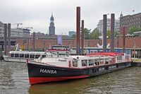 Barkasse HANSA vom Barkassenbetrieb BÜLOW am 19.09.2024 in Hamburg