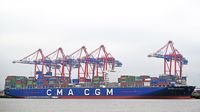 CMA CGM ALEXANDER VON HUMBOLDT (IMO 9454448) am 19.09.2024 im Hafen von Hamburg