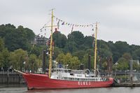 ELBE 3, Feuerschiff, am 19.09.2024 im Hafen von Hamburg