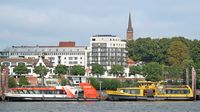 HAMBURGENSIE (ENI 04810920) und WOLFGANG BORCHERT am 19.09.2024 im Hafen von Hamburg