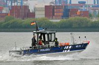 Polizeiboot WS 51 am 19.09.2024 im Hafen von Hamburg