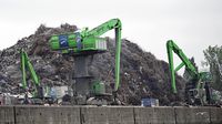 Bei EMR European Metal Recycling GmbH im Hafen von Hamburg