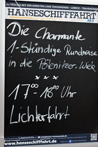 Lichterfahrt von 17.00 bis 18.00 Uhr (Aufnahme vom 31.10.2024)