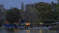 Beim Bootshaus Marli am frühen Abend des 03.11.2024