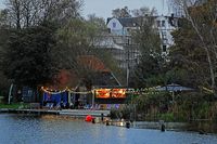 Beim Bootshaus Marli am frühen Abend des 03.11.2024