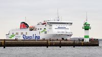 STENA FLAVIA (IMO 9417919) am 31.10.2024 einlaufend Lübeck-Travemünde