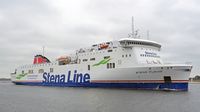 STENA FLAVIA (IMO 9417919) am 31.10.2024 einlaufend Lübeck-Travemünde