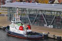 Schlepper VB RÖNNEBECK am 27.11.2024 in Rostock Warnemünde