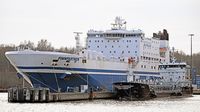 FINNPARTNER (IMO 9010163, Finnlines) am 05.12.2024 in Lübeck-Travemünde