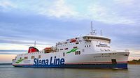 STENA FLAVIA (IMO 9417919) am 05.12.2024 einlaufend Lübeck-Travemünde