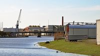 Bei der Eric Warburg Brücke Lübeck. 11.01.2025