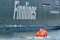 Rettungsboot der FINNECO I am 26.06.2022 in Travemünde