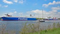 FINNPULP (Finnlines, IMO 9212644) am 15.05.2021 in Lübeck-Travemünde