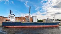 ACEROMAR (IMO 9552082, Länge 99,39 Meter) hat Hafer aus dem finnischen Naantali für die Lübecker Firma BRÜGGEN gebracht. Lübeck, 17.07.2020