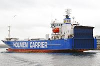 EXPORTER (IMO 8820860), Holmen Carrier, am 31.10.2020 in Lübeck-Travemünde