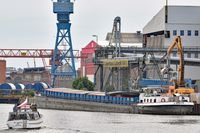 Gütermotorschiff (GMS) GEESTE (Europanummer 04023290) am 11.07.2019 im Hafen von Lübeck
