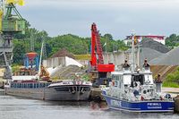Gütermotorschiff (GMS) WELS (ENI 02313771) am 21.06.2021 beim Lehmannkai 3 in Lübeck