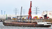 Gütermotorschiff (GMS) STECKNITZ (ENI 04014480) am 09.04.2021 unweit Lehmannkai 2 in Lübeck