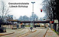 Grenzkontrollstelle Lübeck-Schlutup im Jahr 1981