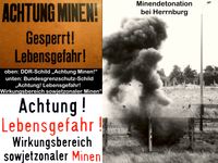 Minen bzw. Minendetonation bei Herrnburg