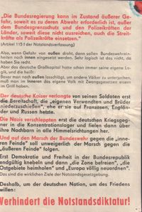 DDR-Propagandablatt (Rückseite)