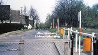 Abschrankung Lüdersdorfer Weg in Lübeck-Schlutup