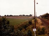 An der Bahnlinie Lübeck-Herrnburg 1985