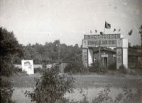 Grenzübergang bei Herrnburg im Jahr 1950 (Fotosammlung Prehn)