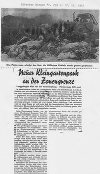 Bericht Lübecker Morgen vom 17.12.1963 betreffend Müllkippe Eichholz