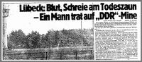 1981 - Bundesbürger trat auf DDR-Mine