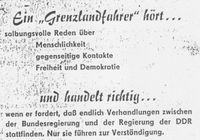DDR-Propagandablatt aus dem Jahr 1964