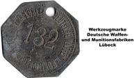 Werkzeugmarke Deutsche Waffen- und Munitionsfabriken Lübeck