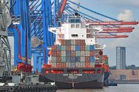 Containerschiff CPO BALTIMORE (IMO 9440796) am 26.05.2020 im Hafen von Hamburg