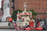 Feuerlöschboot BRANDDIREKTOR WESTPHAL am 16.09.2021 im Hafen von Hamburg