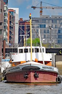 Wasserboot HADERSLEBEN am 26.05.2020 im Hafen von Hamburg