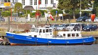 Ehemaliges Polizeiboot WS 33 / WS 3, jetzt OTTENSTREUER - am 3.9.2018 im Hafen von Hamburg