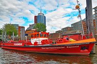Feuerlöschboot OBERSPRITZENMEISTER REPSOLD am 27.05.2019 in Hamburg