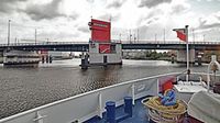 HANSE am 05.05.2019 vor der Eric Warburg-Brücke in Lübeck