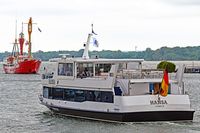 HANSA und Feuerschiff ELBE 1 am 21.06.2021 in Lübeck-Travemünde
